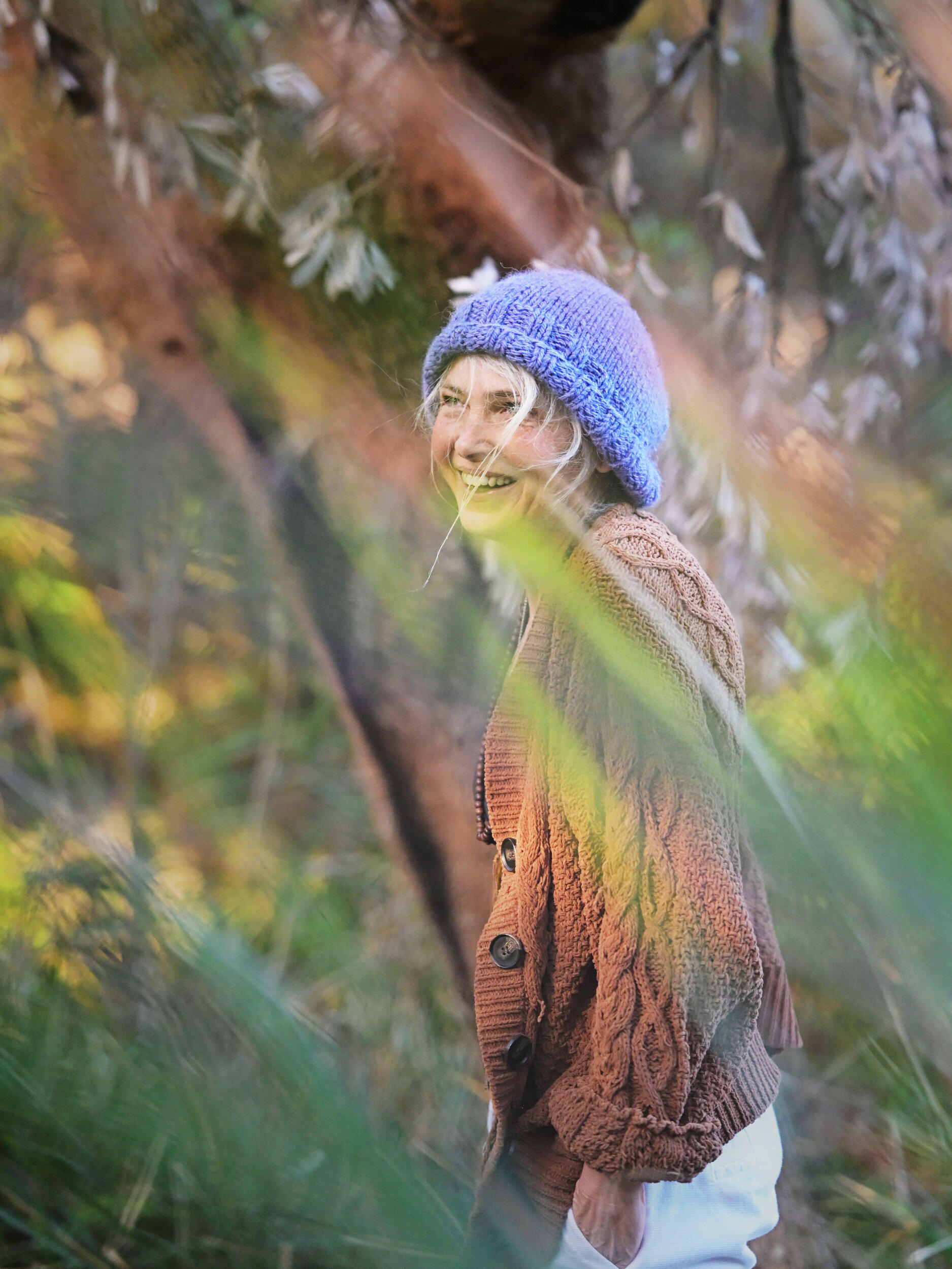 Smiles in Action This was a portrait captured in motion on a camping trip at Wilsons Prom, Victoria. Love the natural smile