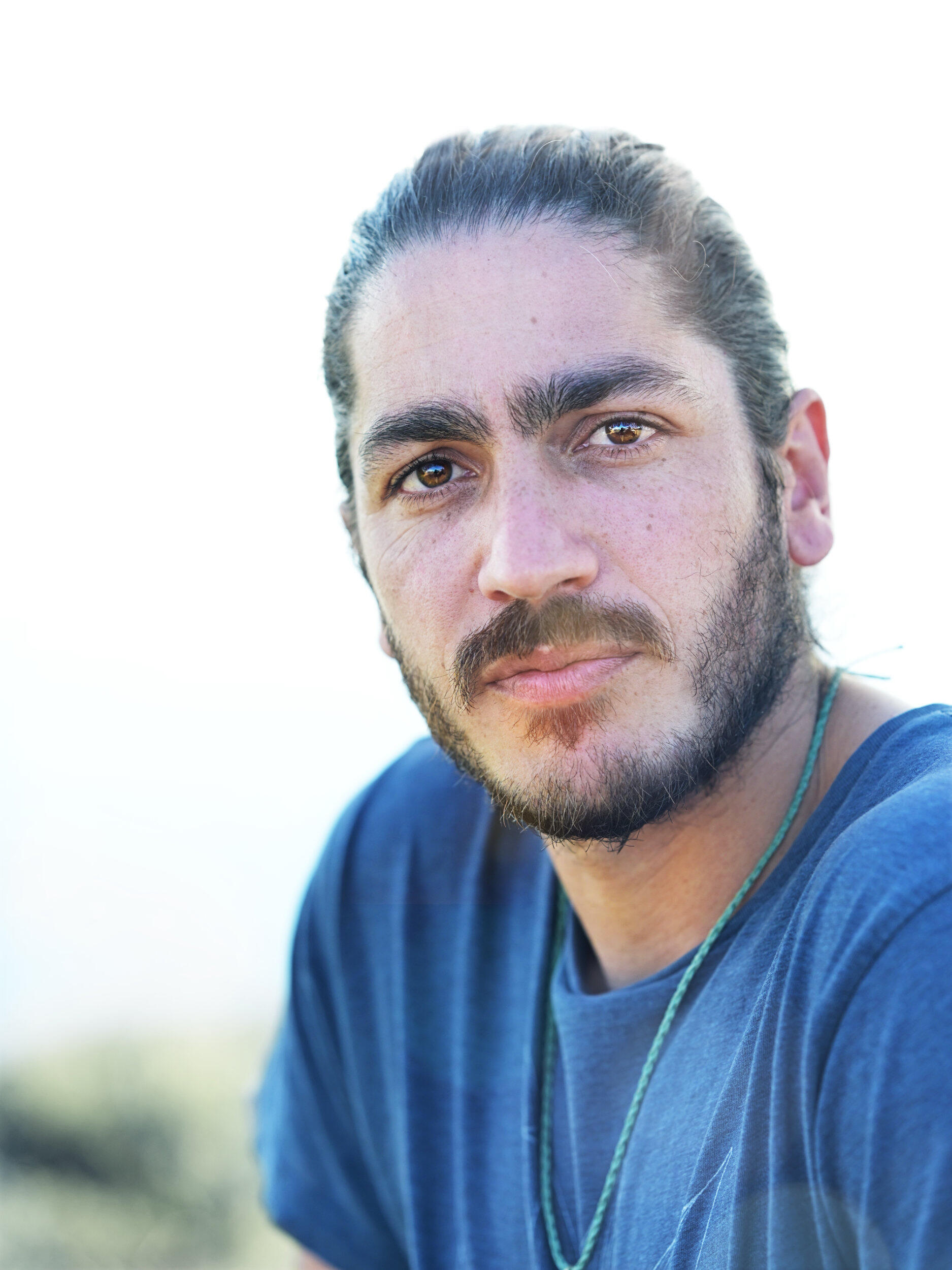 Deep Soul Soft Emotion This portrait was captured at Brighton Beach, Victoria. Theres such depth in his eyes as he gazes into my lens.